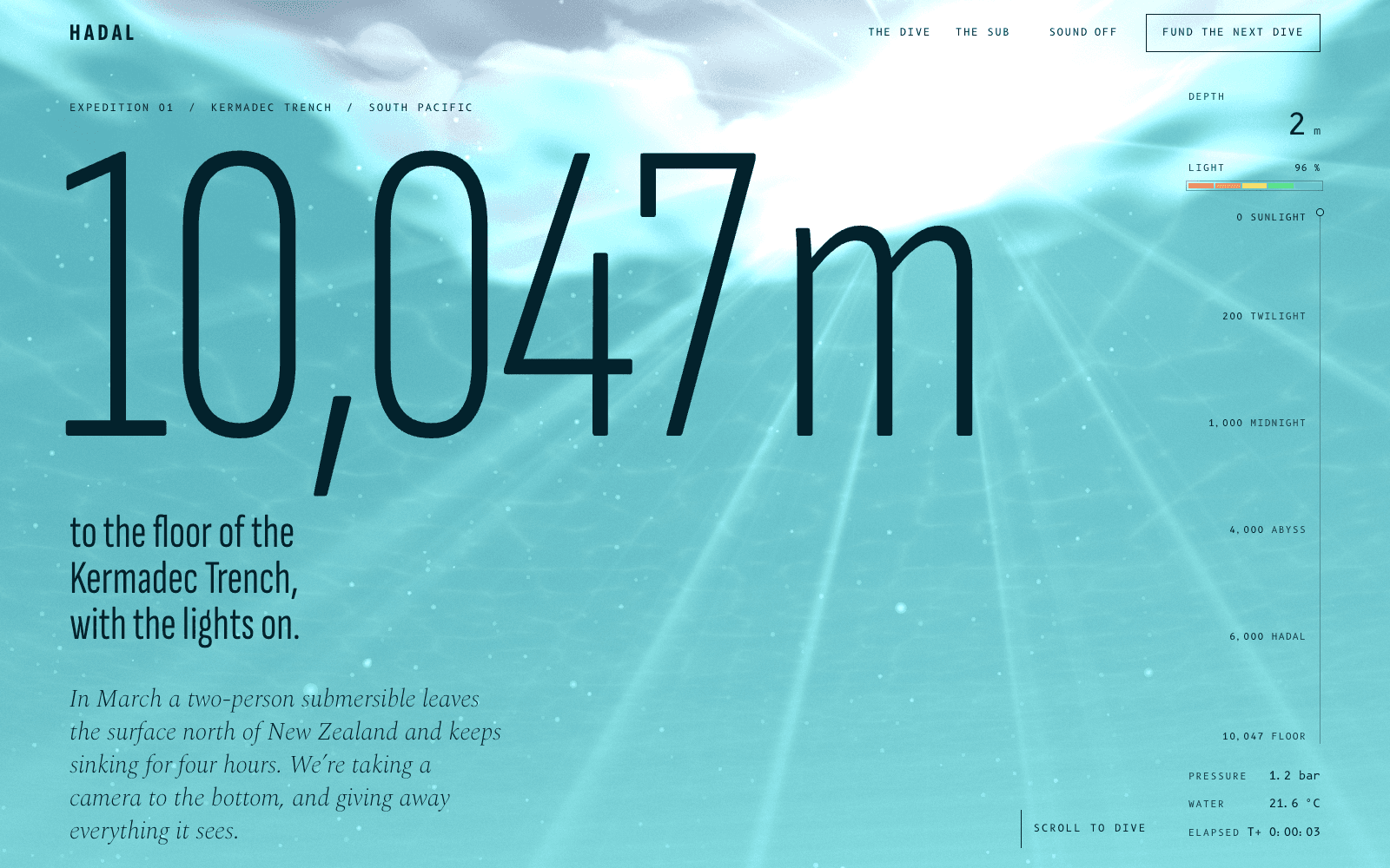 HADAL, a showcase site made by the Laarpi team